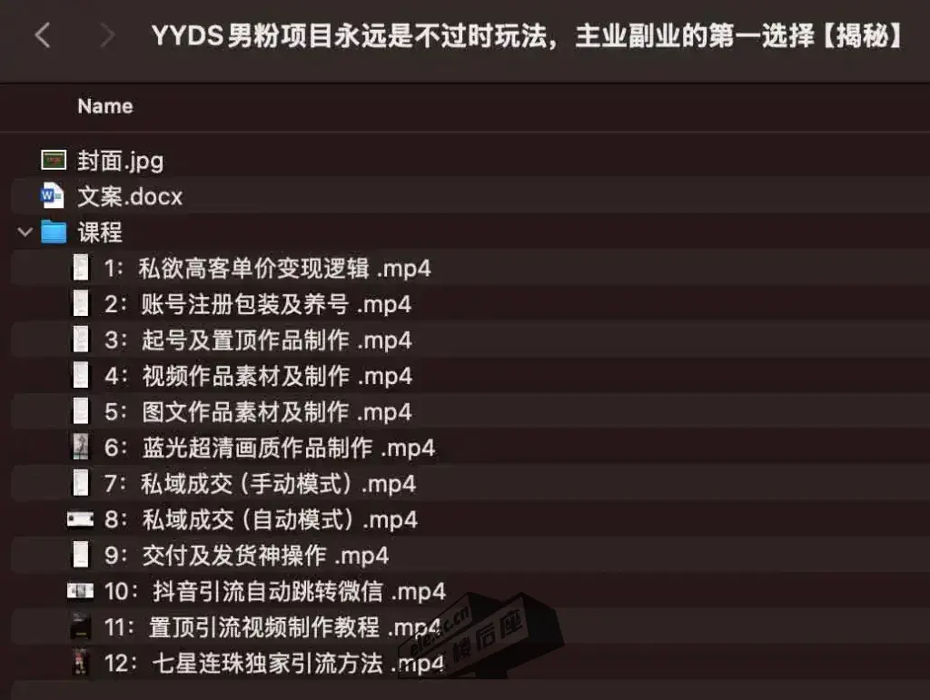 YYDS男粉项目永远是不过时玩法，主业副业的第一选择【揭秘】