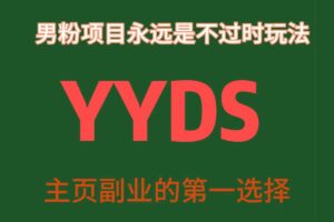 YYDS男粉项目永远是不过时玩法，主业副业的第一选择【揭秘】-二楼后座