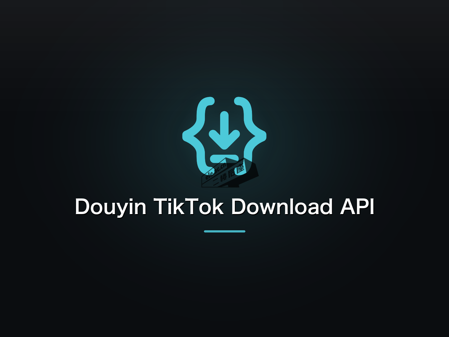 Douyin TikTok Download API 项目标识:花括号中嵌入下载箭头