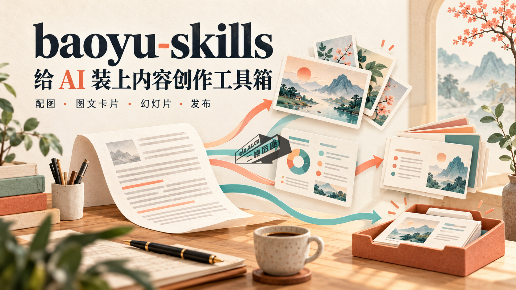baoyu-skills 内容创作工具箱概念封面