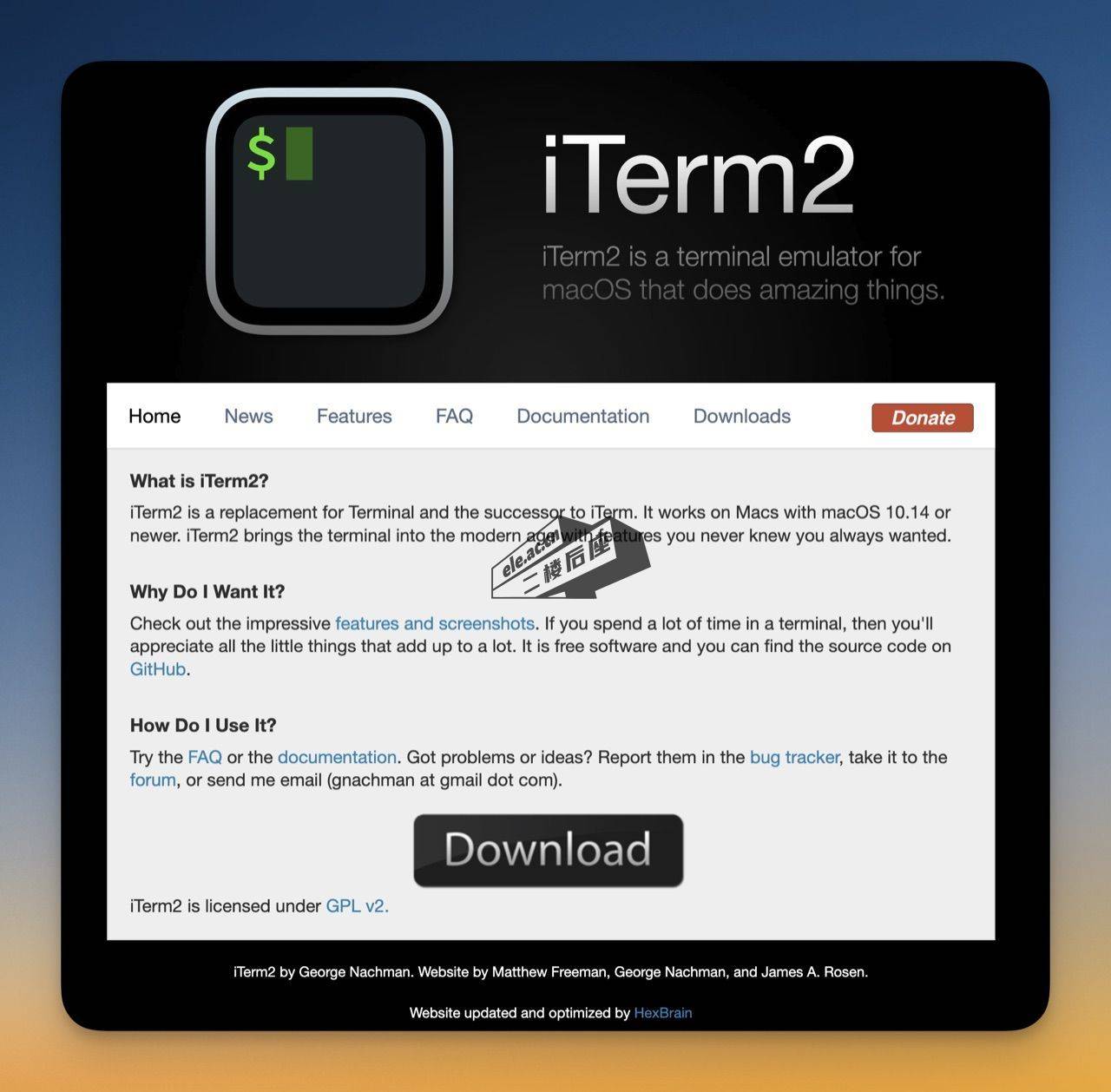 iTerm2 官网：macOS 终端的替代品，支持分屏、搜索与配置文件